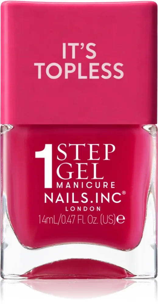 Nails Inc. It’s Topless Gel neglelak med længerevarende effekt Skygge Gracie Guava Red 14 ml