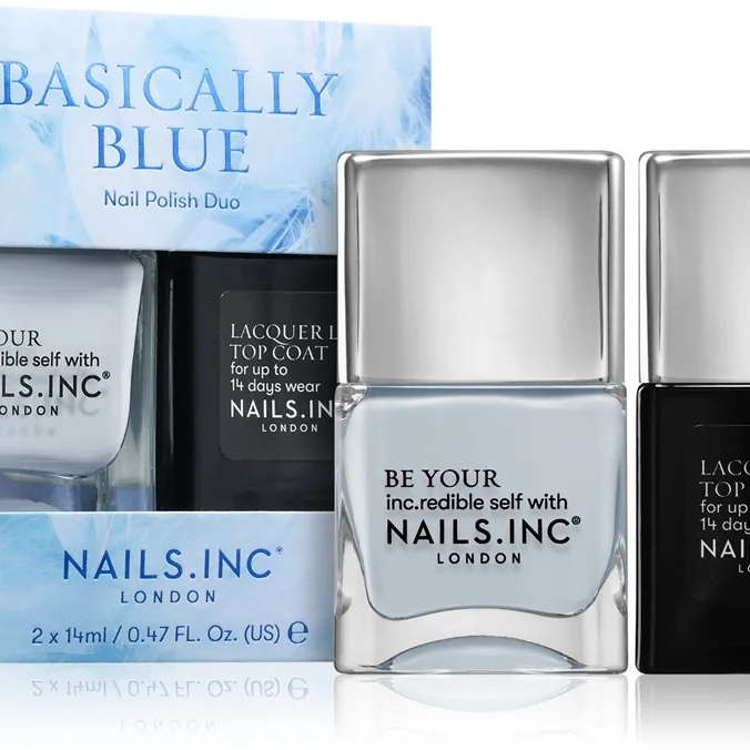 Nails Inc. Basically Blue kit med nagellack
