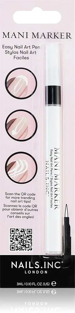Nails Inc. Mani Marker Dekorativ neglelak I pennen Skygge White 3 ml