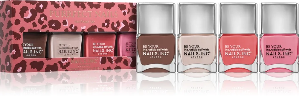 Nails Inc. Purrfect Nails neglelakksett neglelakk 14 ml + Plant One On Me neglelakk 14 ml