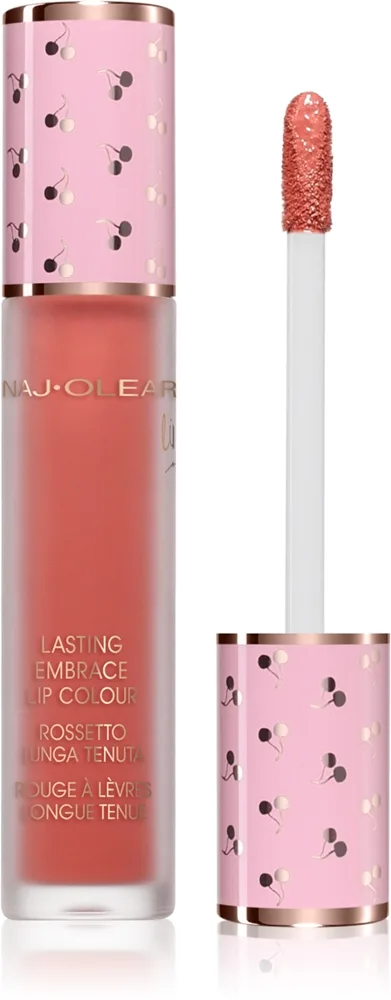 Naj Oleari Lasting Embrace Lip Colour nestemäinen huulipuna naisille 01 Biscuit Pink 5 ml