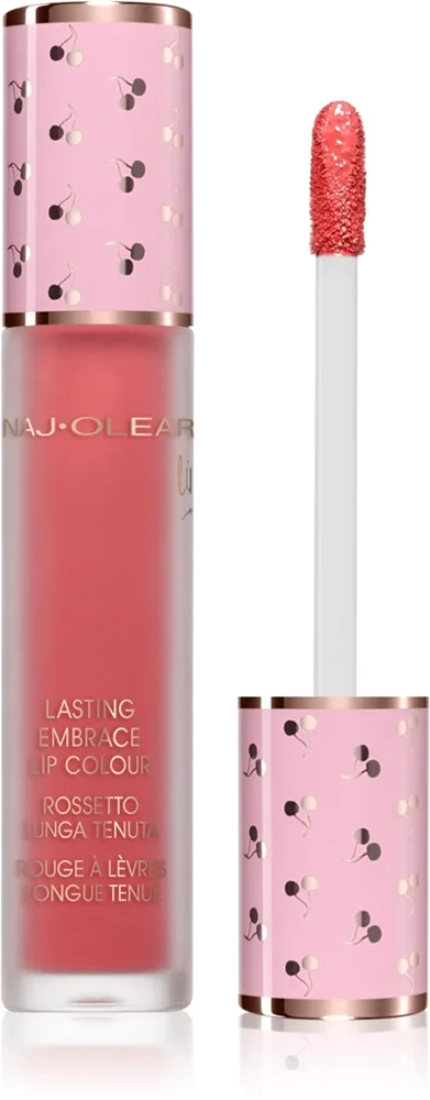 Naj Oleari Lasting Embrace Lip Colour nestemäinen huulipuna naisille 03 Lychee Pink 5 ml
