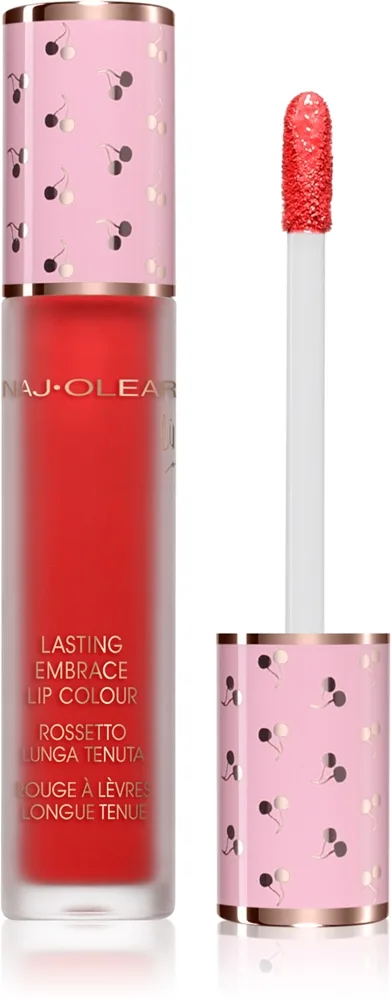 Naj Oleari Lasting Embrace Lip Colour nestemäinen huulipuna naisille 07 Poppy Red 5 ml