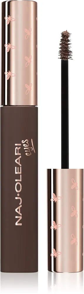 Naj Oleari Lasting Shape Eyebrow Fixer Långvarig gel för ögonbryn för Kvinnor 02 Brown 4 ml
