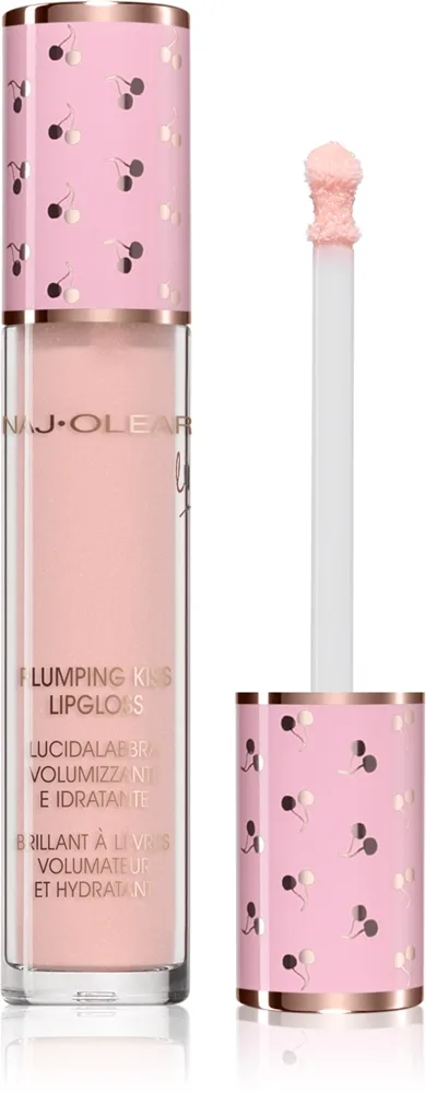 Naj Oleari Plumping Kiss Lip Gloss Fuktgivande och utfyllande läppglans för Kvinnor 02 Cotton Candy Pink 6 ml