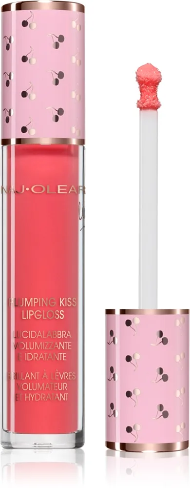 Naj Oleari Plumping Kiss Lip Gloss Fuktgivande och utfyllande läppglans för Kvinnor 10 Flamingo Pink 6 ml