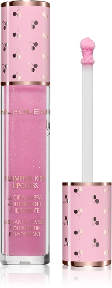 Naj Oleari Plumping Kiss Lip Gloss Fuktgivande och utfyllande läppglans för Kvinnor 11 Holographic Pink 6 ml