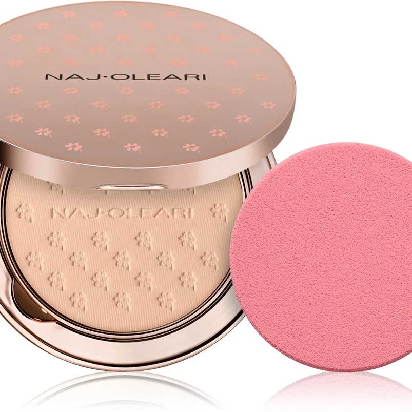 Naj Oleari Silk feel Wet & dry Powder Foundation Foundationkudde för Kvinnor 02 Peach 9.5 g
