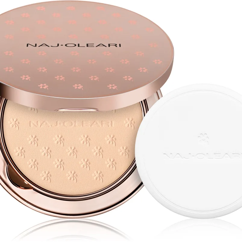 Naj Oleari Skin Caress Pressed Powder Kompakt puder med matterande effekt för Kvinnor 02 Peach Pink 9.5 g