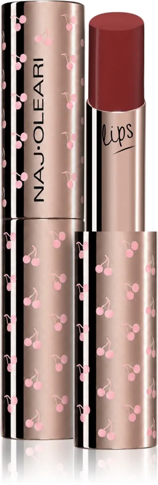 Naj Oleari True Icon Lipstick Satin läppstift för Kvinnor 12 Nigritella Red 3 g