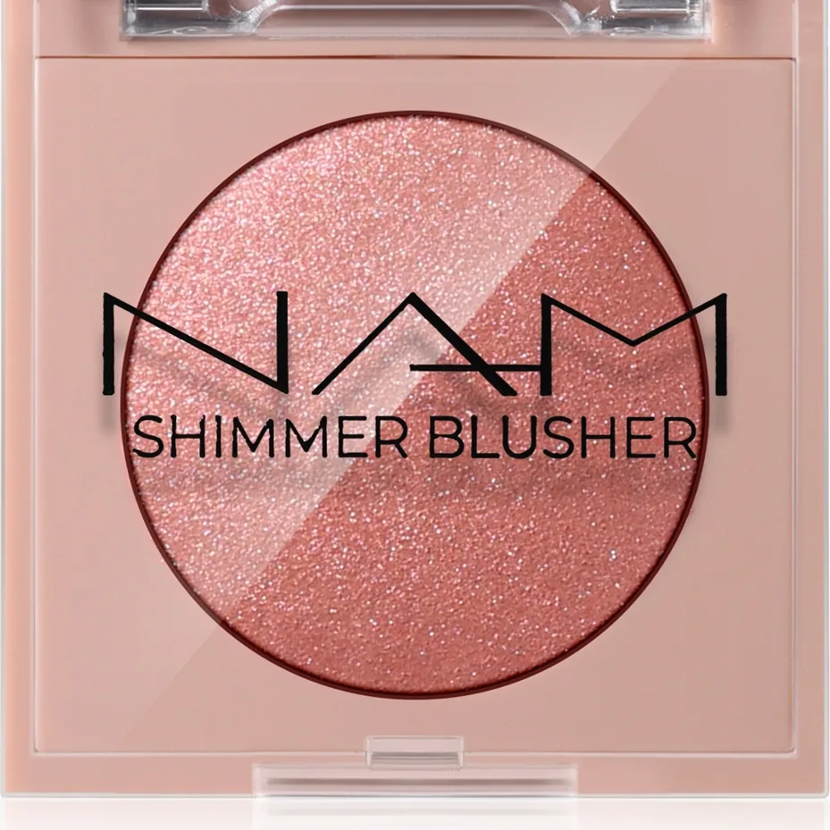 NAM Shimmer Blusher pitkäkestoinen poskipuna sävy 2 Peach Ice Tea 4 g
