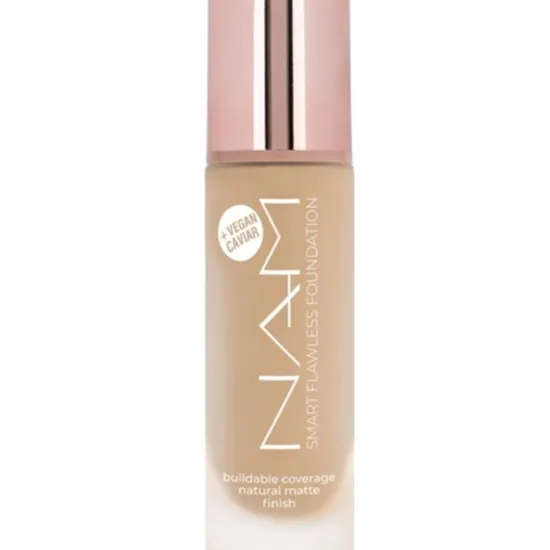 NAM Smart Flawless pitkäkestoinen mattapinnan antava meikkivoide sävy 7 Warm Beige 30 ml