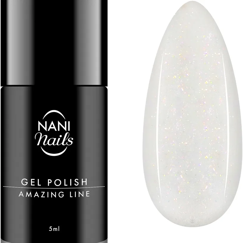 NaniNails NANI Amazing Line Gel neglelak Skygge Shimmer White 5 ml