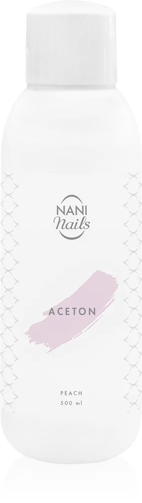 NaniNails NANI Peach puhdas asetoni geelilakkojen poistoon 500 ml