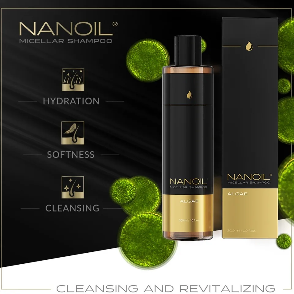 Nanoil Algae Micellärt schampo med extrakt av noritång 300 ml