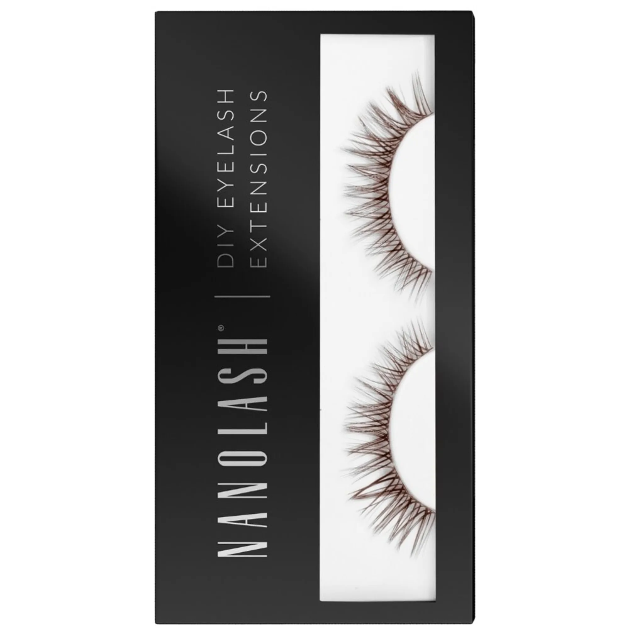 NANOLASH DIY Eyelash Extensions CHARM - Brown Ripset