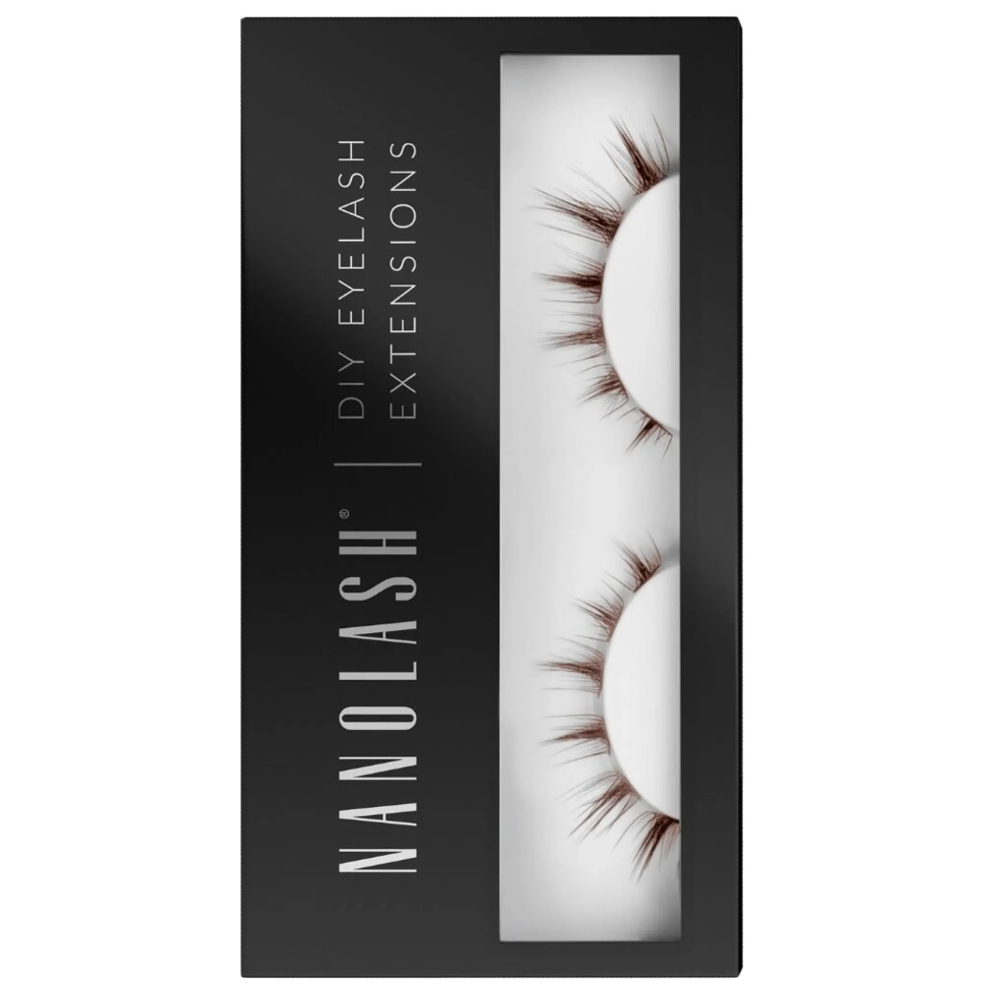 NANOLASH DIY Eyelash Extensions FLIRTY - Brown Ripset