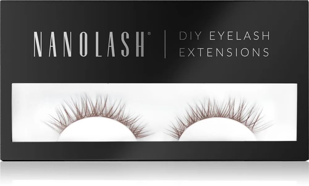 Nanolash DIY Eyelash Extensions ripsienpidennyssetti kotikäyttöön Classy BROWN 36 kpl
