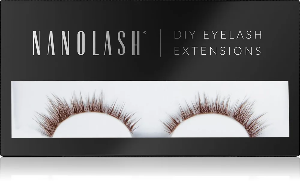 Nanolash DIY Eyelash Extensions ripsienpidennyssetti kotikäyttöön Divine BROWN 36 kpl