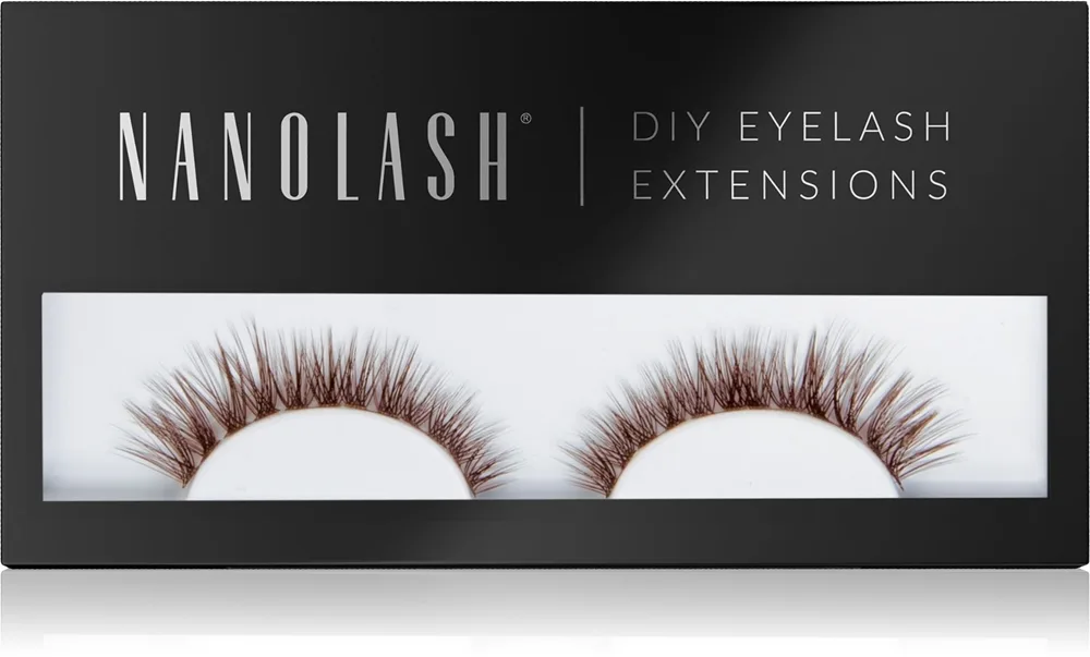 Nanolash DIY Eyelash Extensions ripsienpidennyssetti kotikäyttöön Fantasy BROWN 36 kpl