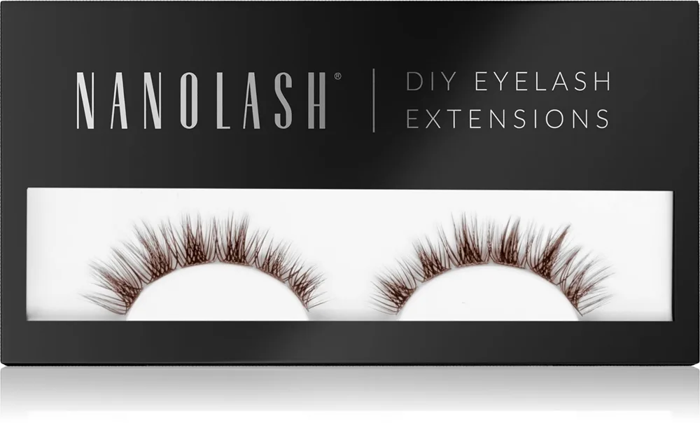 Nanolash DIY Eyelash Extensions ripsienpidennyssetti kotikäyttöön Harmony BROWN 36 kpl