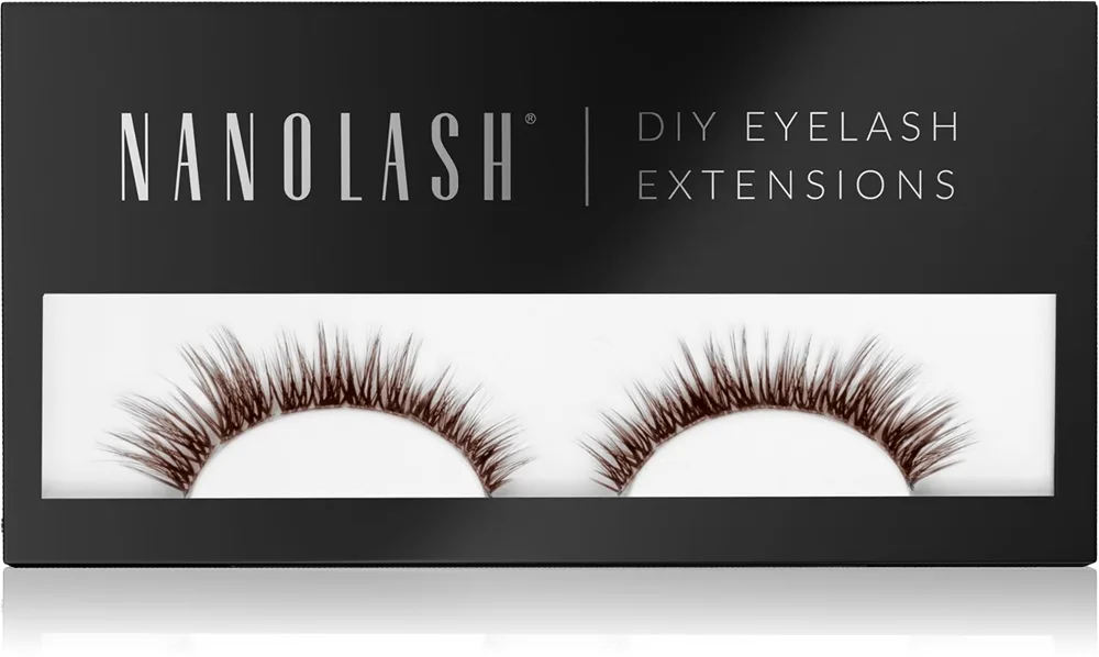 Nanolash DIY Eyelash Extensions ripsienpidennyssetti kotikäyttöön Heartbreaker BROWN 36 kpl