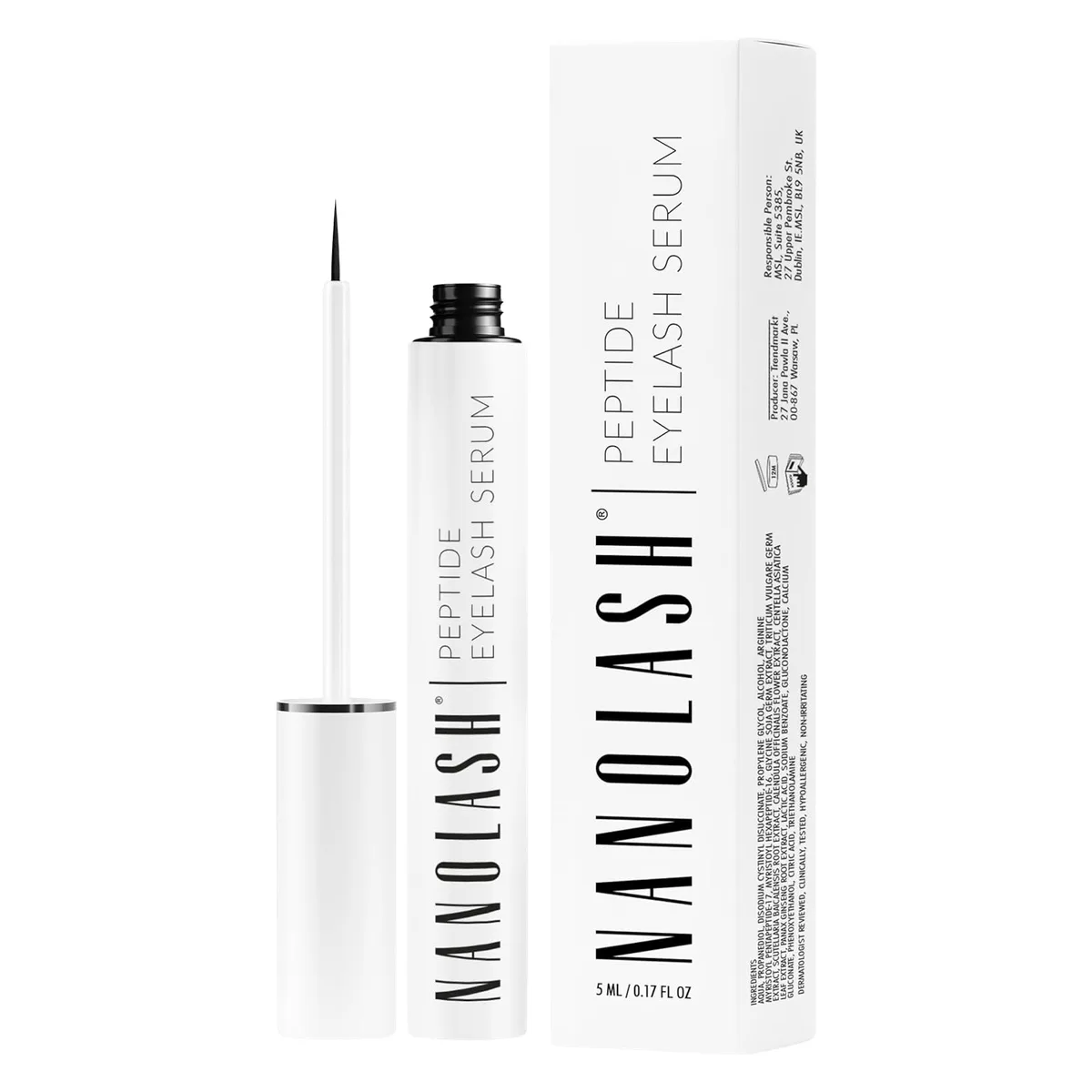 Nanolash Peptide Serum för ögonfransar med peptider 5 ml