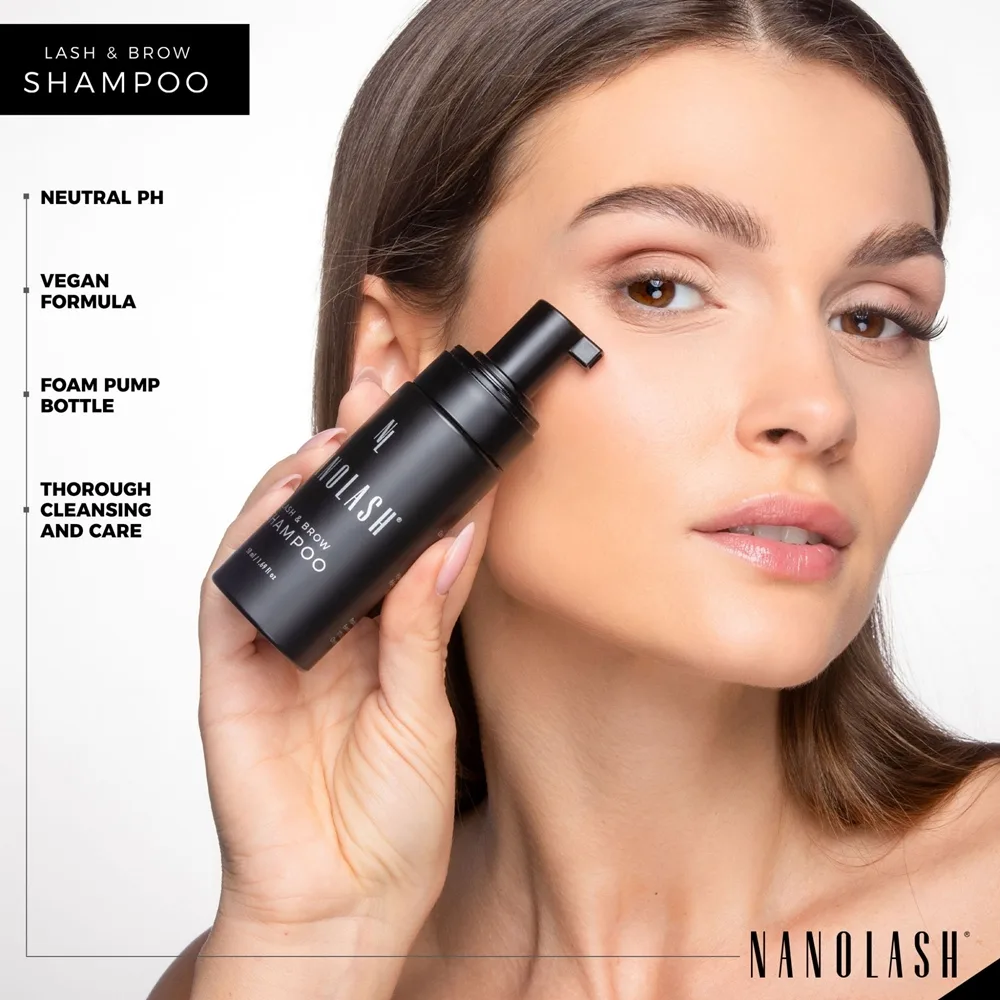 Nanolash Rensende shampoo til øjenvipper og øjenbryn 50 ml