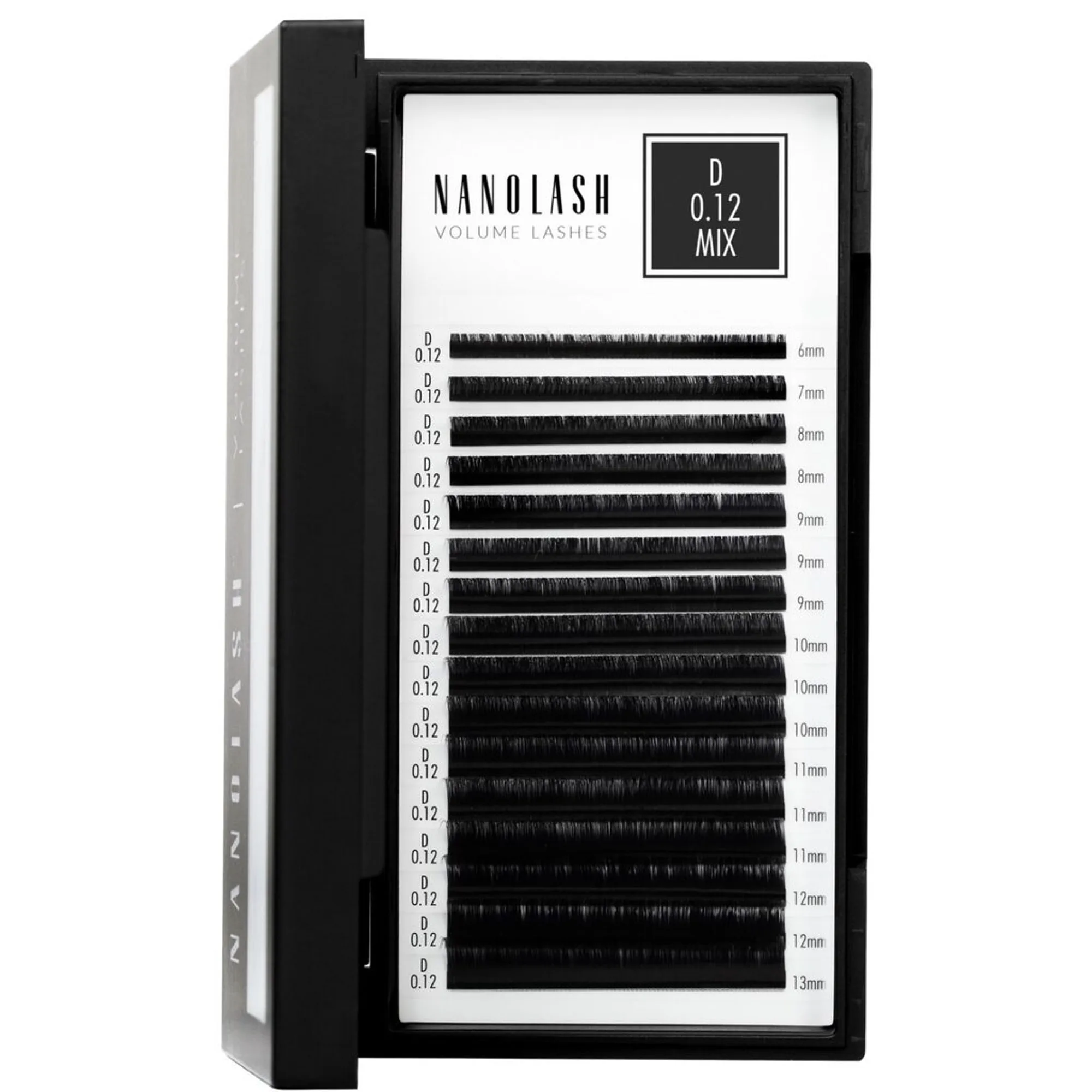 NANOLASH Volume Lashes 0.12 D 6-13mm Ripset