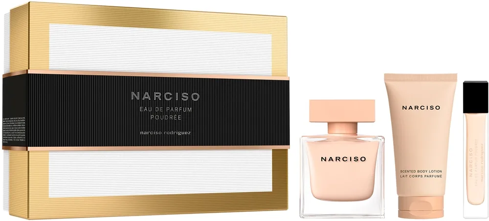 Narciso Rodriguez NARCISO 1 x Eau de Parfum 90 ml + 1 x Bodylotion 50 ml + 1 x Eau de Parfum 10 ml Duftsæt