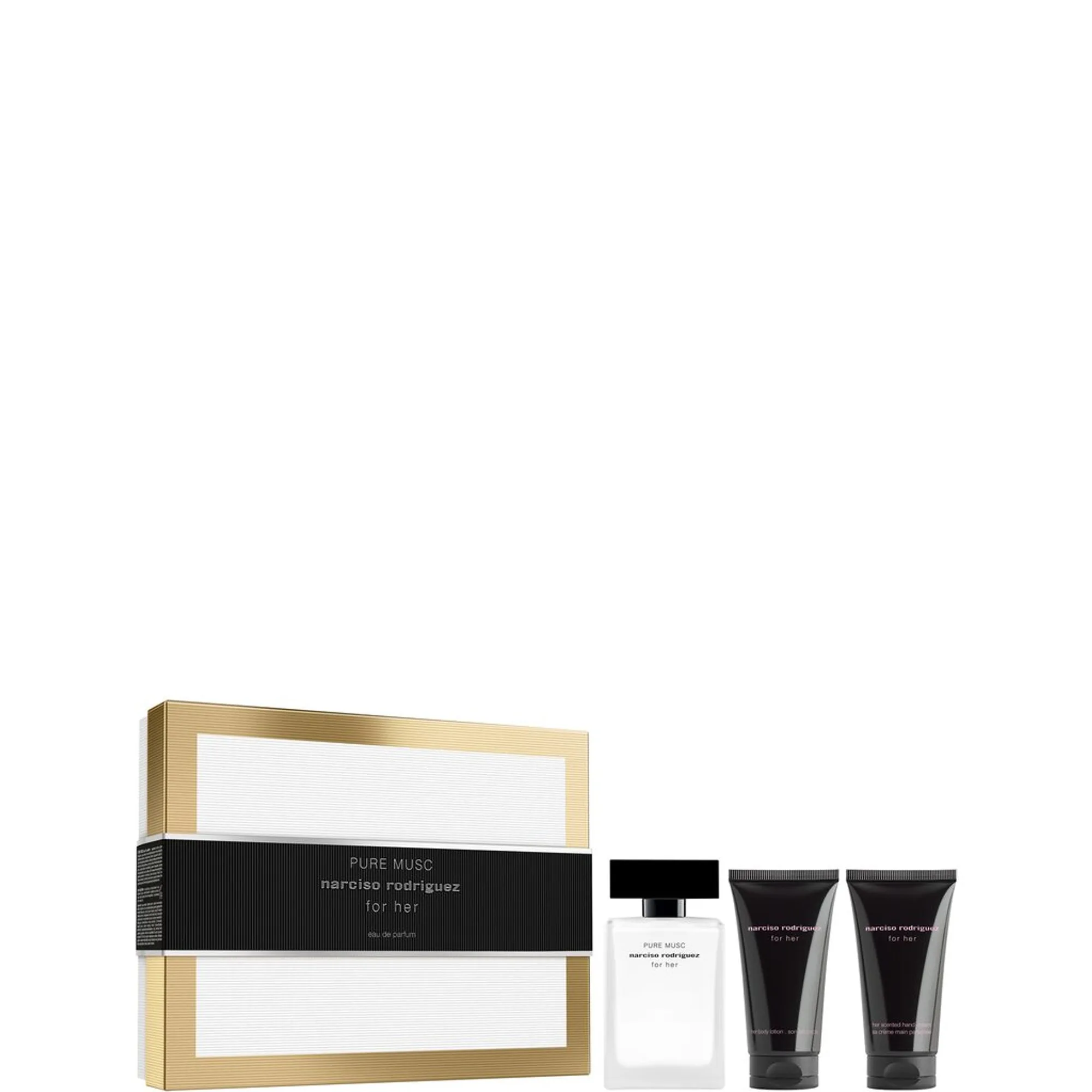 Narciso Rodriguez for her 1 x Eau de Parfum 50 ml + 1 x Bodylotion 50 ml + 1 x Handcreme 50 ml Doftset
