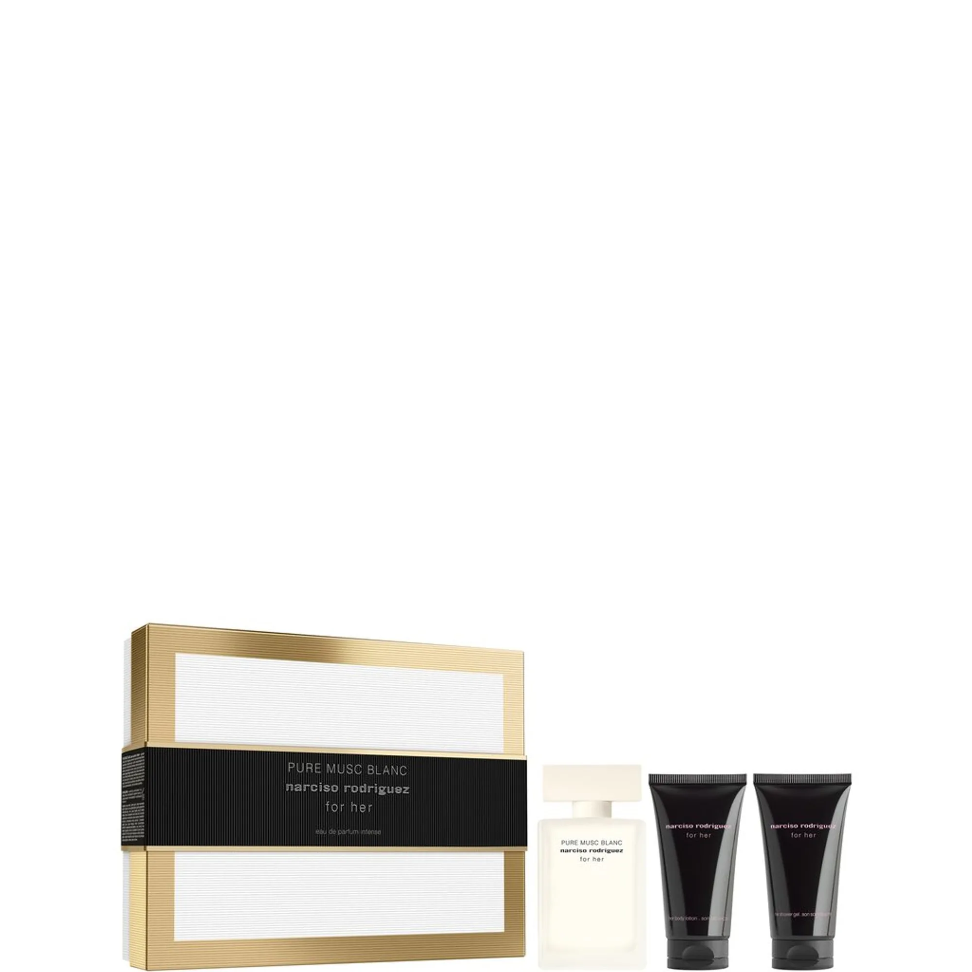 Narciso Rodriguez Gift Set For Her Pure Musc Blanc EdPI 50 ml + Body Lotion 50 ml + Shower Gel 50 ml