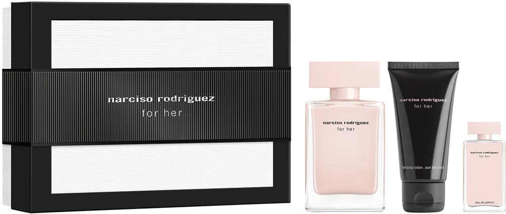 Narciso Rodriguez Narciso Rodriguez for Her Gift Set EDP 50 ml, bodylotion 50 ml og EDP-miniatyr 7,4 ml 50ml