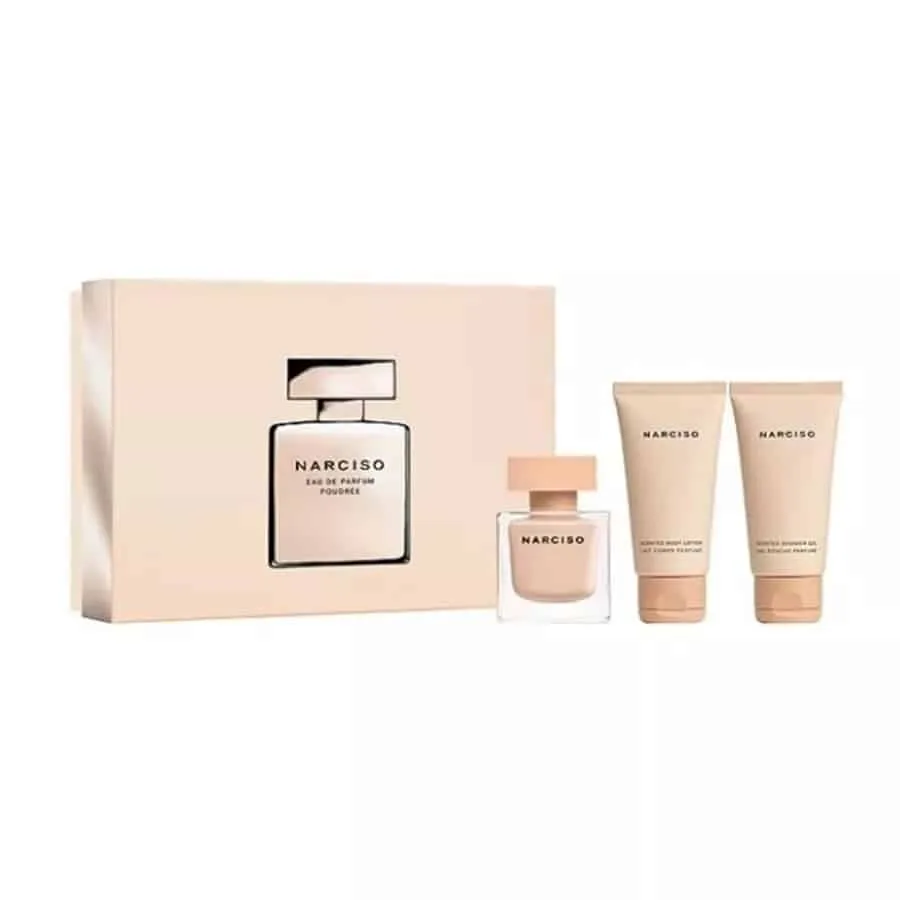 Giftset Narciso Rodriguez Narciso Poudree Edp 50ml + Shower Cream 50ml + Body Lotion 50ml
