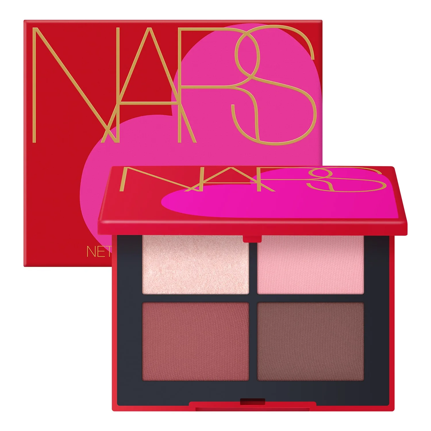 Nars - Sweet Kiss Quad Eyeshadow - Palette Med Fire Øjenskygger - Quad Eyeshadow Sweet Kiss - For Women