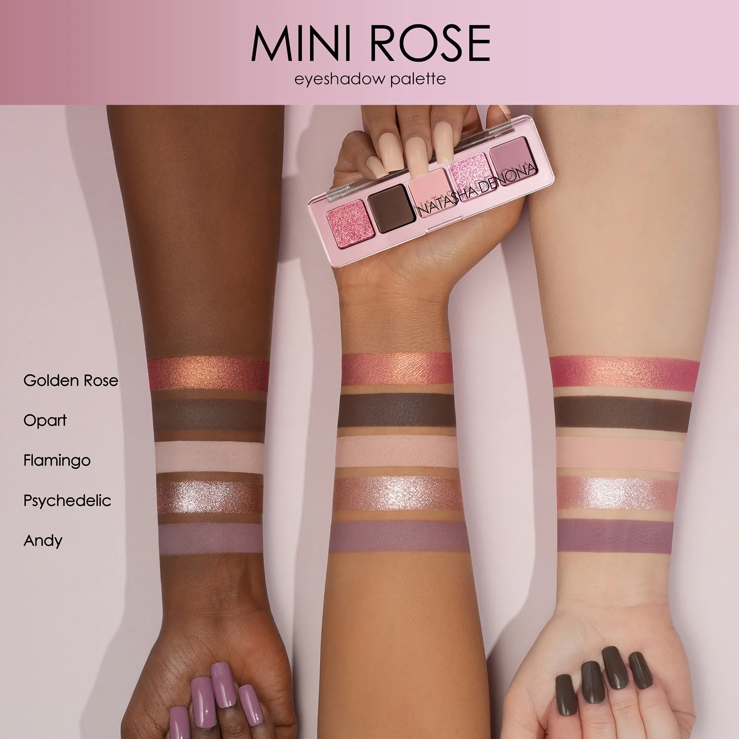 Mini Rose Palette - Ögonskuggspalett