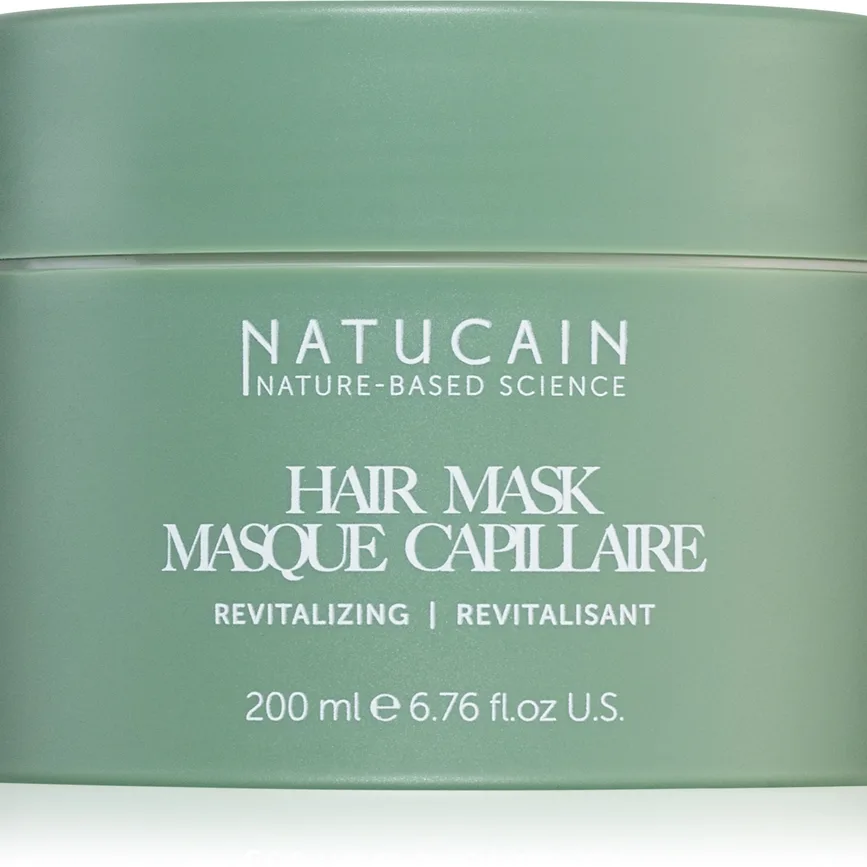 Natucain Revitalizing Hair Mask Djup förstärkande hårmask för svagt hår med en tendens att falla av 200 ml