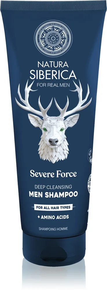 Natura Siberica Arctic Wild Severe Force puhdistava shampoo miehille 200 ml