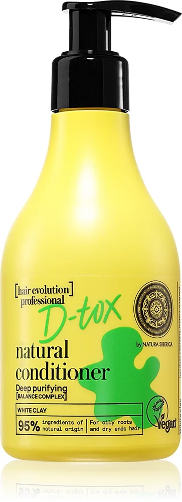 Natura Siberica Hair Evolution D-Tox Djupt rengörande balsam för fett hår 245 ml