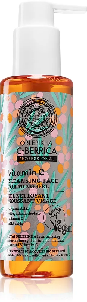 Natura Siberica Oblepikha C-Berrica Renande skum-gel för ansikte 145 ml