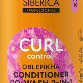Natura Siberica Oblepikha Siberica Curl Control silottava hoitoaine kurittomille ja pörröisille hiuksille kiharille hiuksille 400 ml