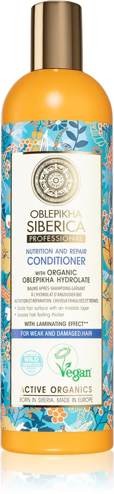 Natura Siberica Oblepikha (Sea-Buckthorn) Balsam för svagt och skadat hår 400 ml