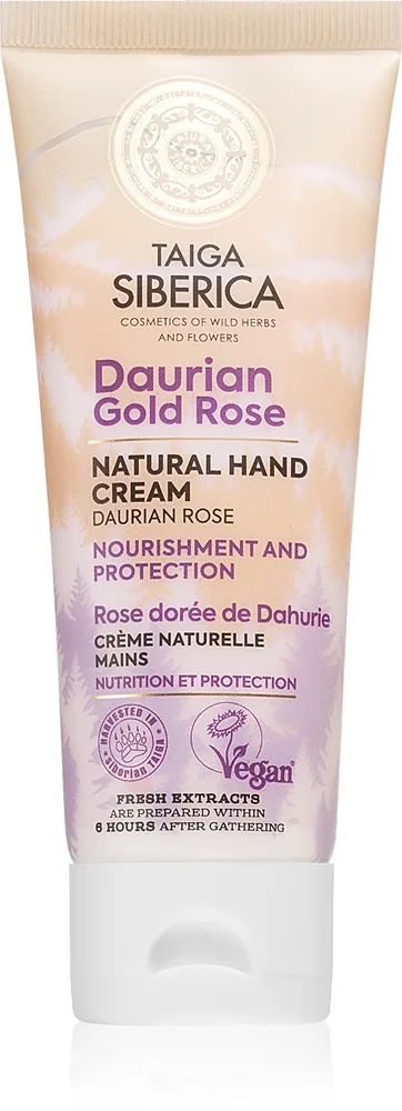 Natura Siberica Taiga Siberica Daurian Gold Rose Närande kräm för händer 75 ml