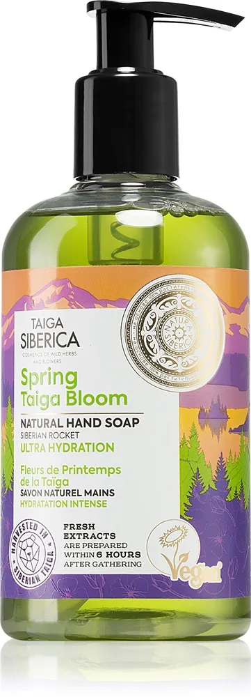 Natura Siberica Taiga Siberica Spring Taiga Bloom Handtvål med återfuktande effekt 300 ml
