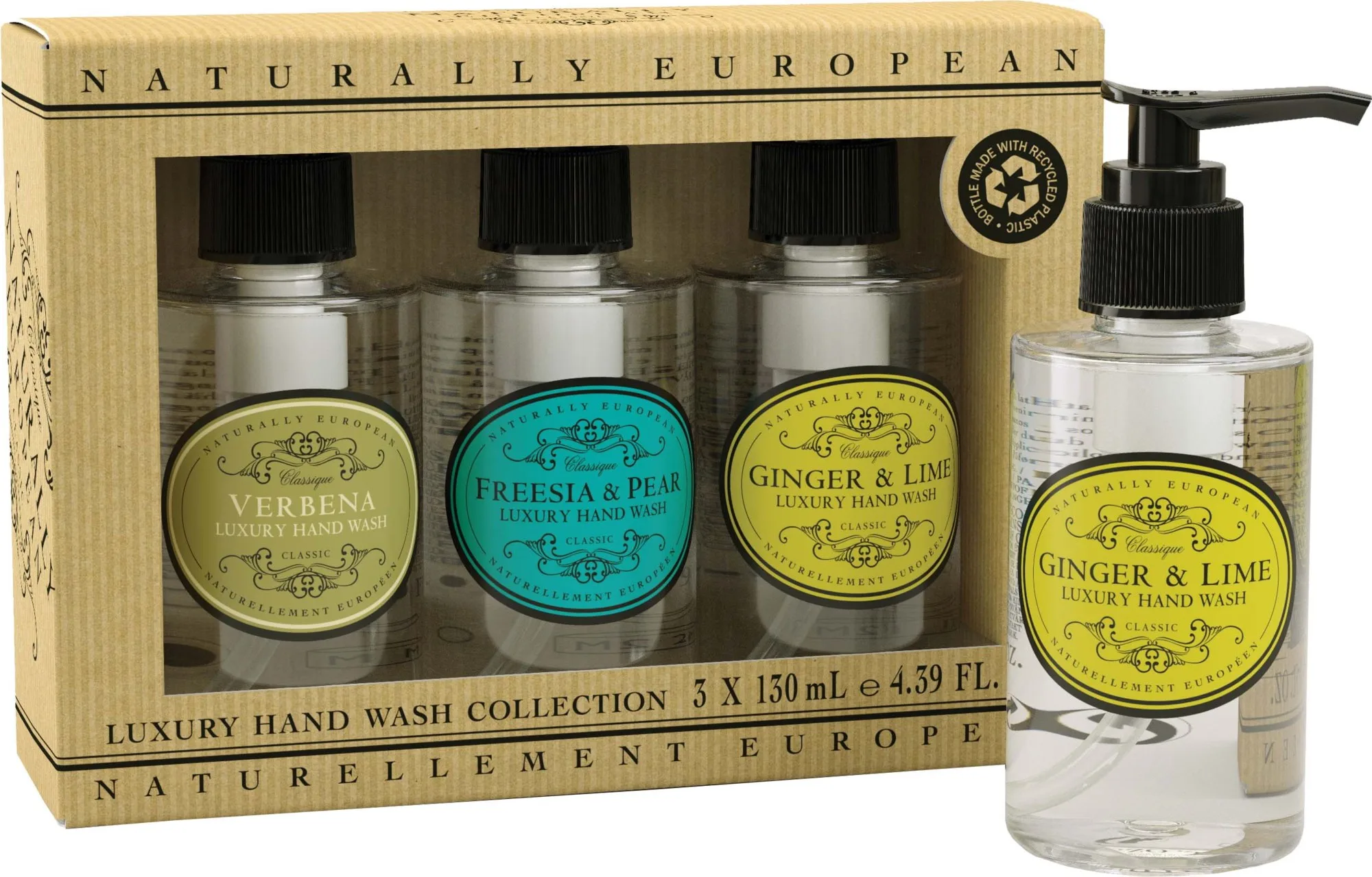 Naturally European Hand Wash Gift Set 3 x 100 ml