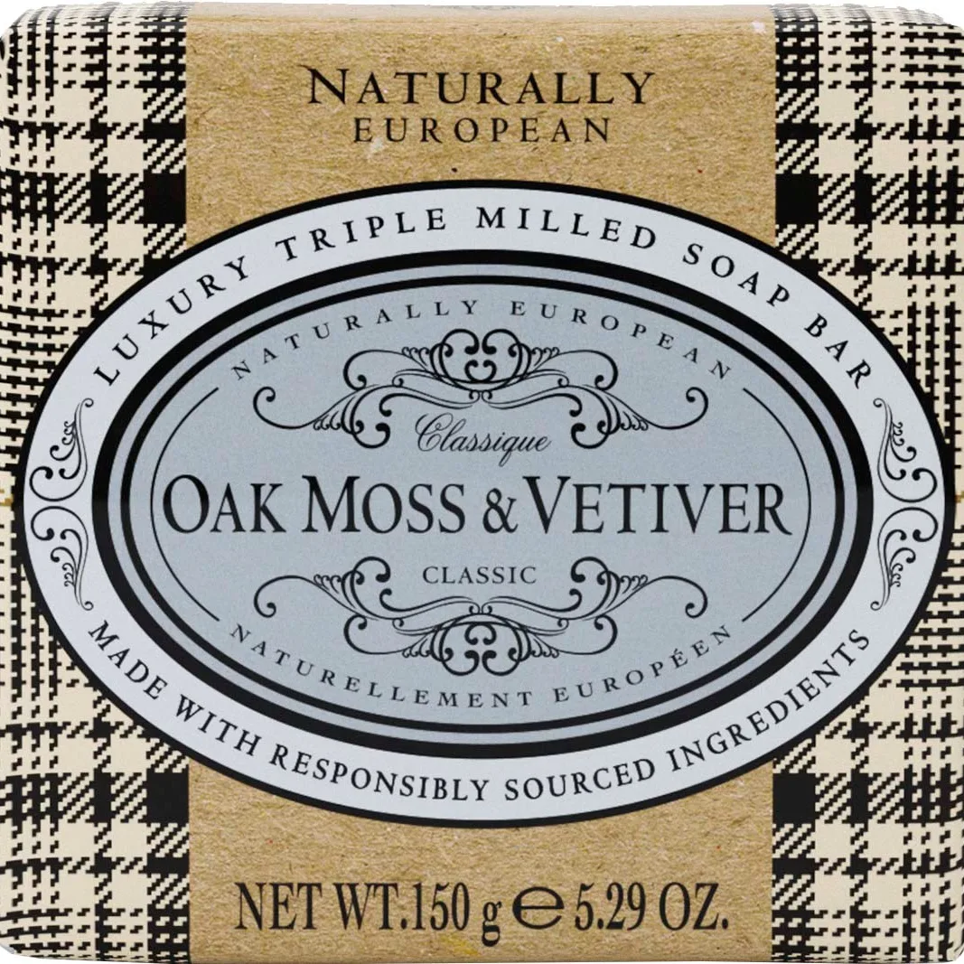 Naturally European Oak Moss & Vetiver Soap 150 g