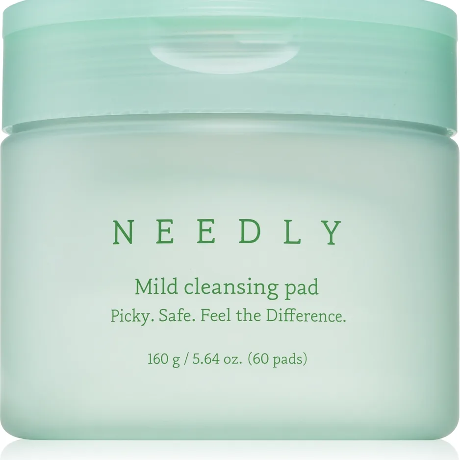 NEEDLY Mild Cleansing Pad bomullsrondeller för sminkborttagning För perfekt rengöring av huden 60 st.