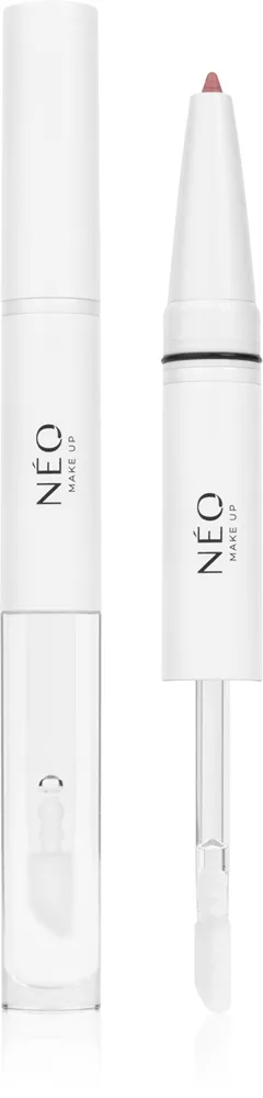 NEO MAKE UP Intense Serum 2in1 Lipliner & Lipgloss läppenna och läppglans Skugga 03 Rosy Pearl 1 st.