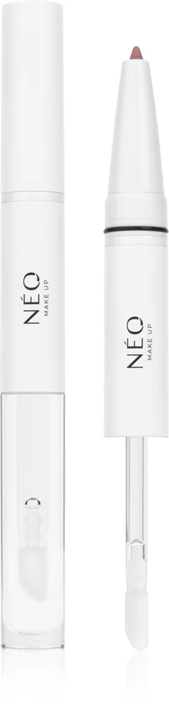 NEO MAKE UP Intense Serum 2in1 Lipliner & Lipgloss läppenna och läppglans Skugga 05 Bare Nude 1 st.