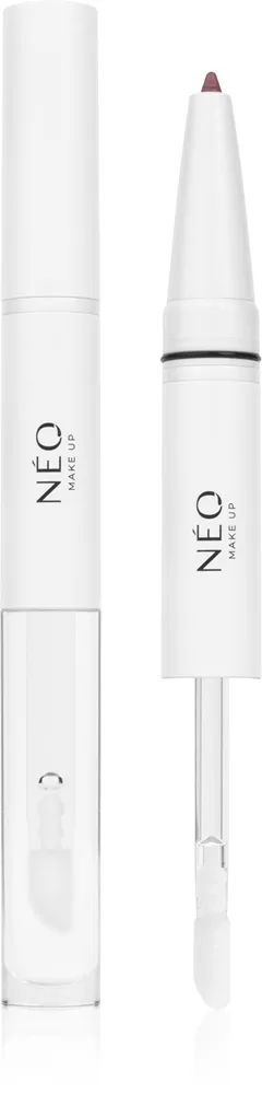 NEO MAKE UP Intense Serum 2in1 Lipliner & Lipgloss läppenna och läppglans Skugga 06 Soft Plum 1 st.